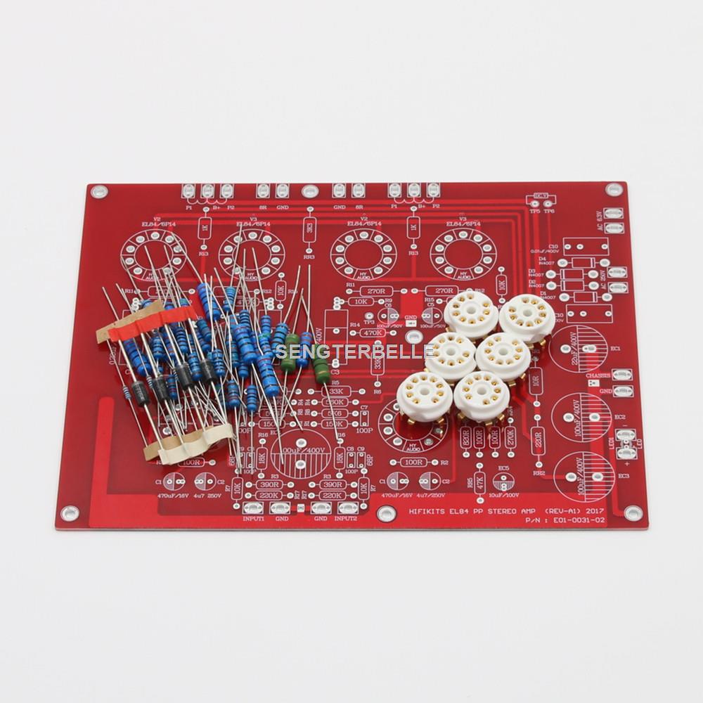 Hifi Amplifier Board - HiFi EL84 +ECF80 Stereo Push-Pull Tube