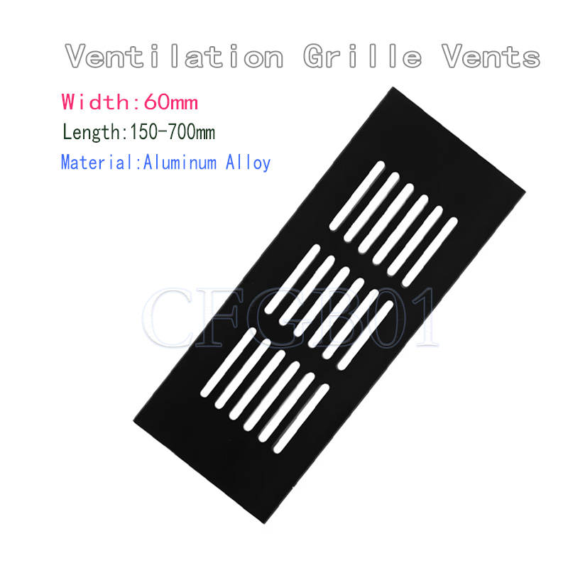 Ventilation Grille Aluminum - 60mm Wide Vents Perforated Sheet Aluminum