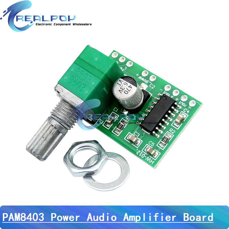 Volume Control Board - PAM8403 5V Power Audio Amplifier Board
