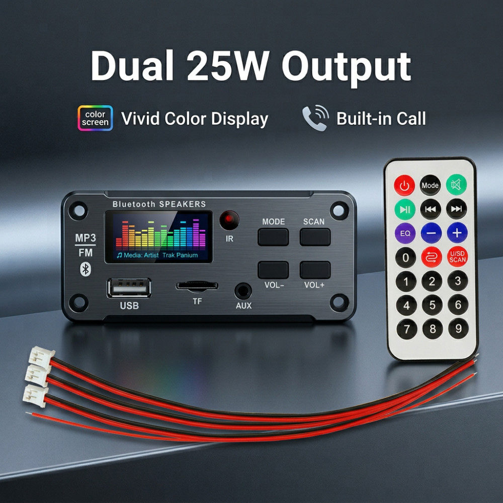 Volume Control Board - 50W Amplifier Bluetooth MP3 WMA WAV