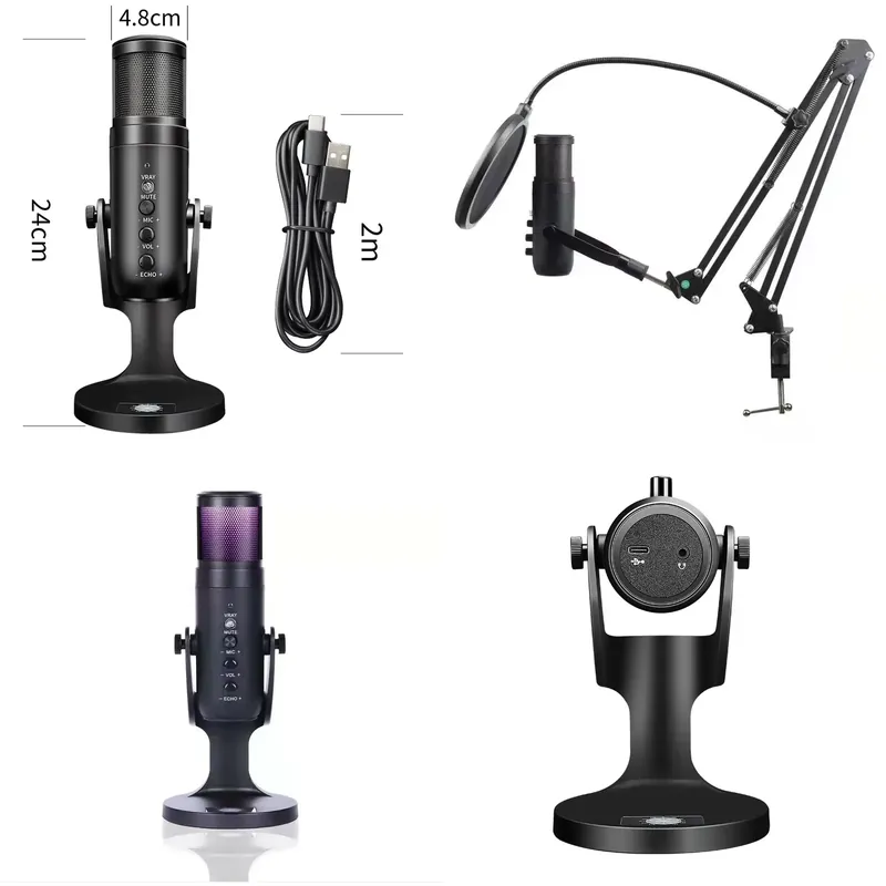 Condenser Microphone Kit - Factory Direct Studio Wireless Usb Condenser