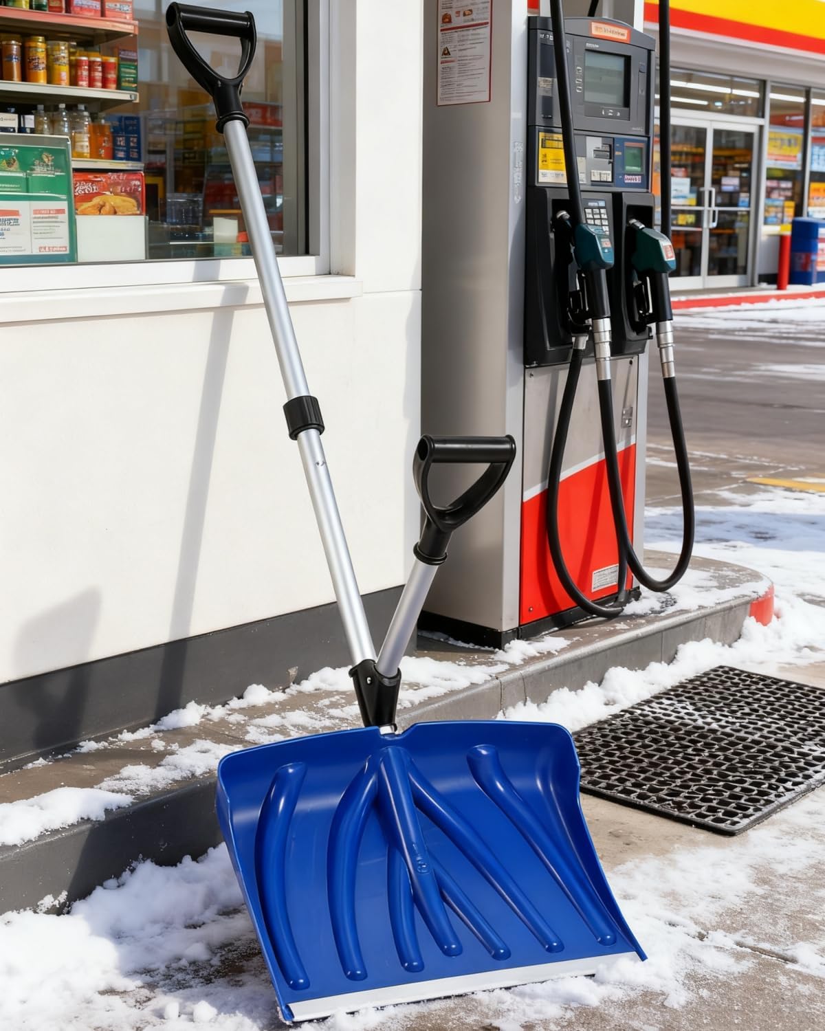 Knob Aluminum - Ergonomic Snow Shovel With Assisted D