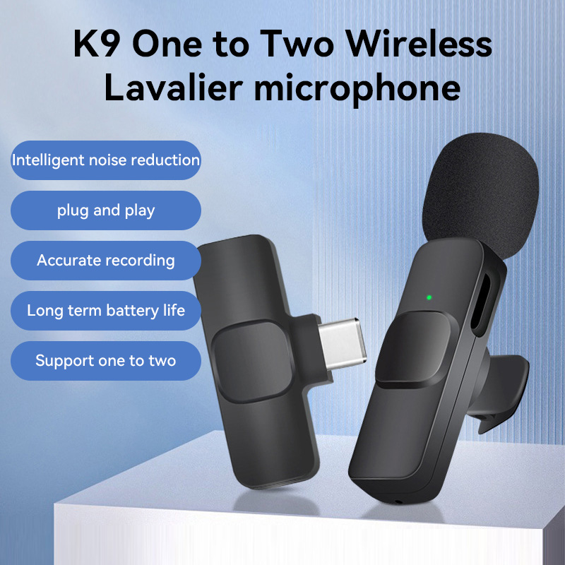 Condenser Microphone Kit - Mini Wireless Microphone Noise Reduction Lavalier