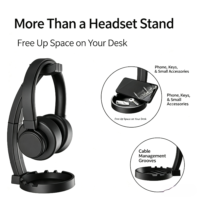 Headphone Stand With Storage T - Headphone Parts review and price