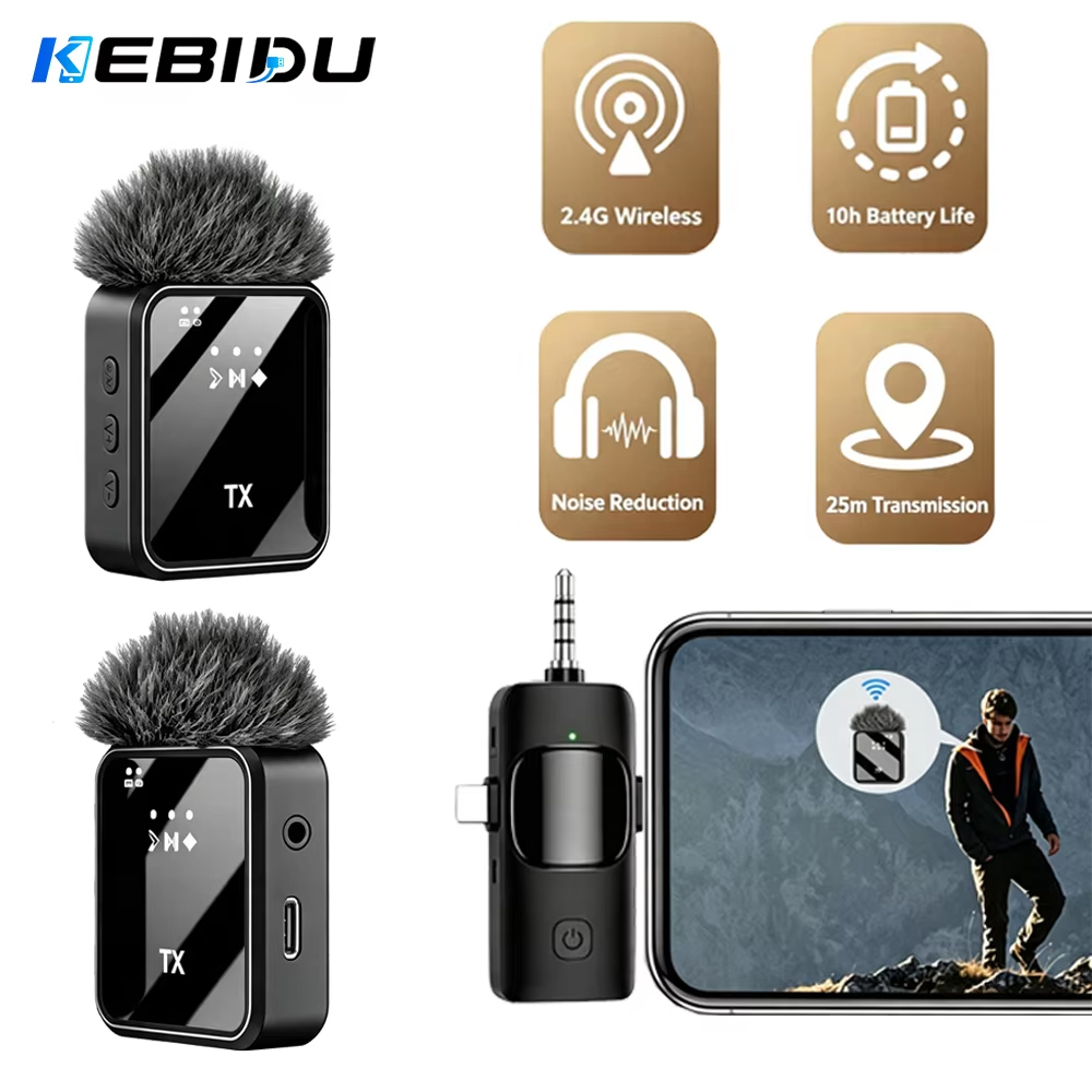 KEBIDU Wireless Lavalier Micro - Condenser Microphone Kit review and price