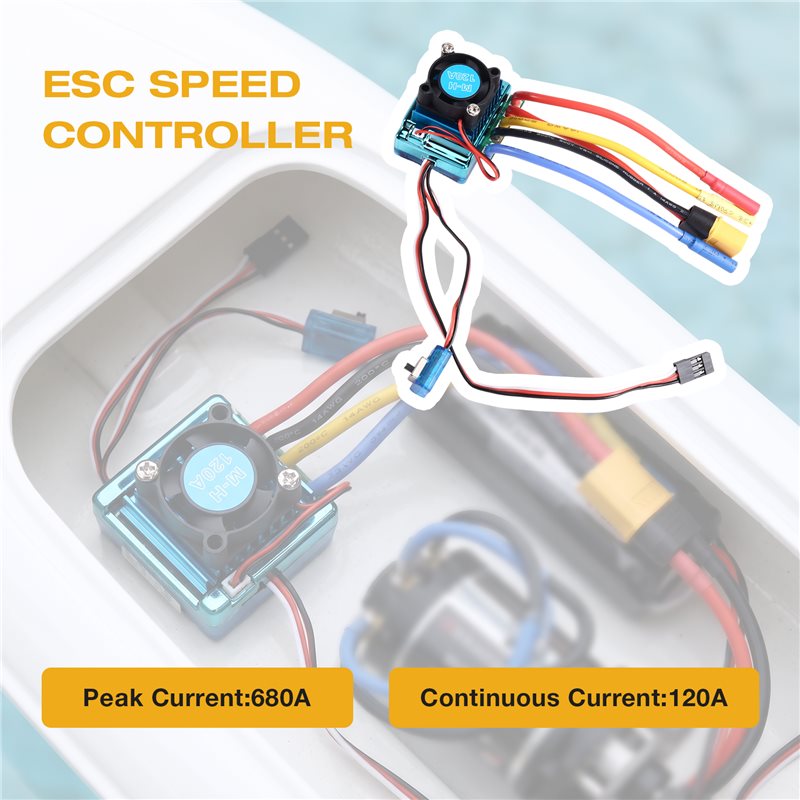 WOWFU-120A Brushless ESC Speed - Banana Plug review and price