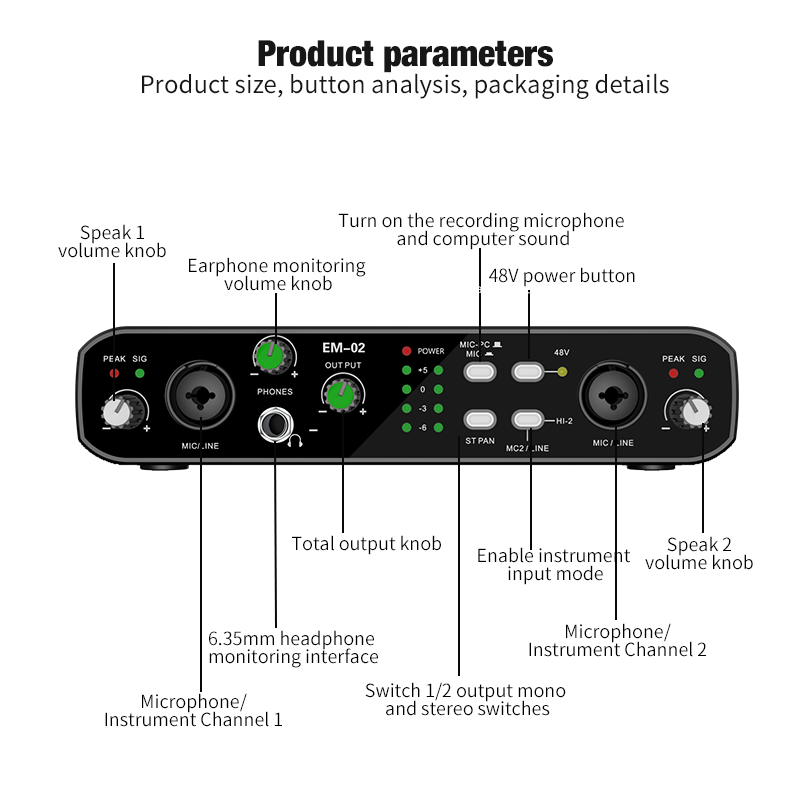 Audio Interface With Microphon - Condenser Microphone Kit review and price