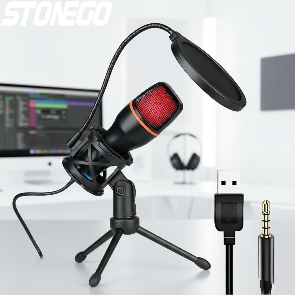 Professional USB Condenser Mic - Condenser Microphone Kit review and price