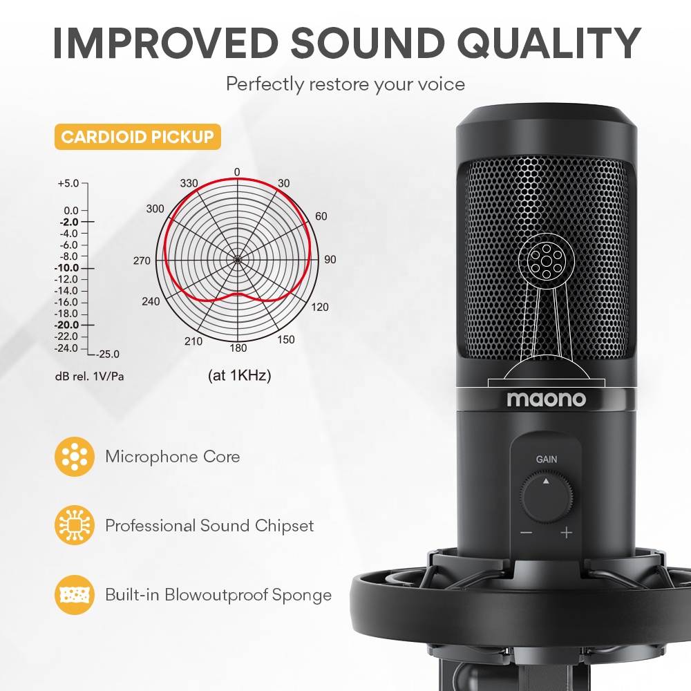 MAONO Professional Microphone  - Condenser Microphone Kit review and price