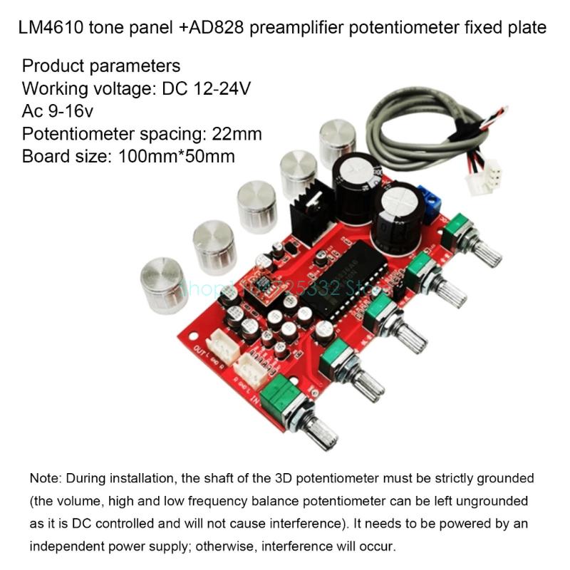 LM4610 Tone Preamp Sound Board - Volume Control Board review and price