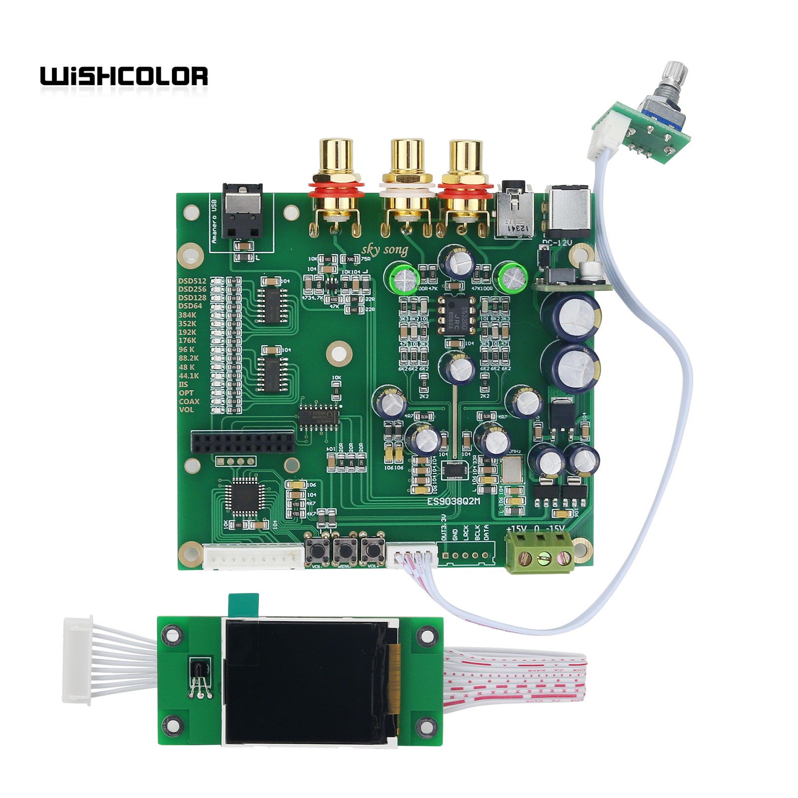 Wishcolor Sky Song ES9038Q2M D - Dac Board review and price