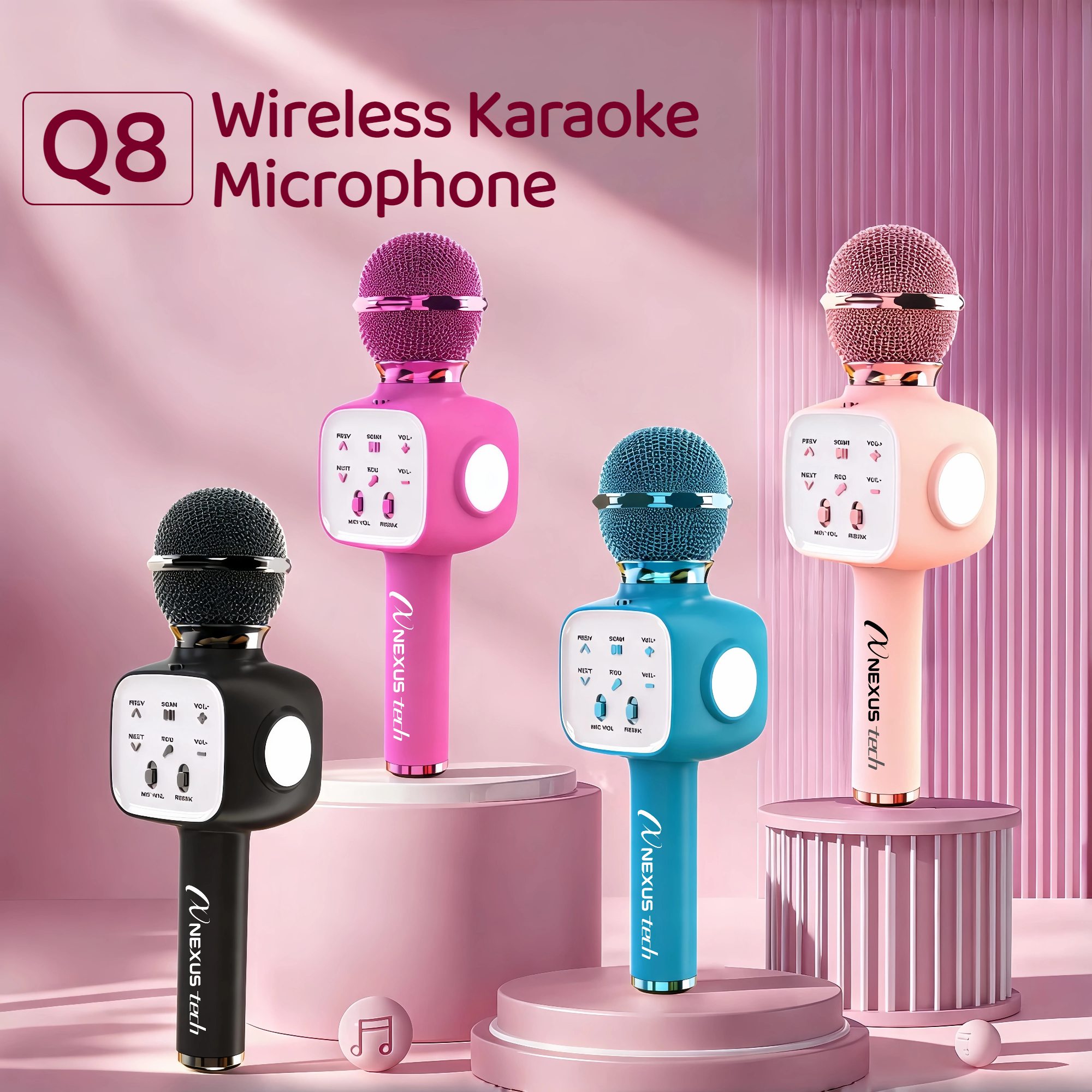 Wireless Bluetooth 5.2 Karaoke - Condenser Microphone Kit review and price