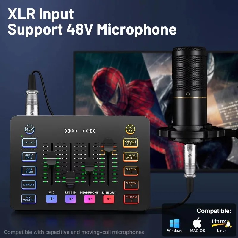 ZX230 Live Stream Sound Card C - Condenser Microphone Kit review and price