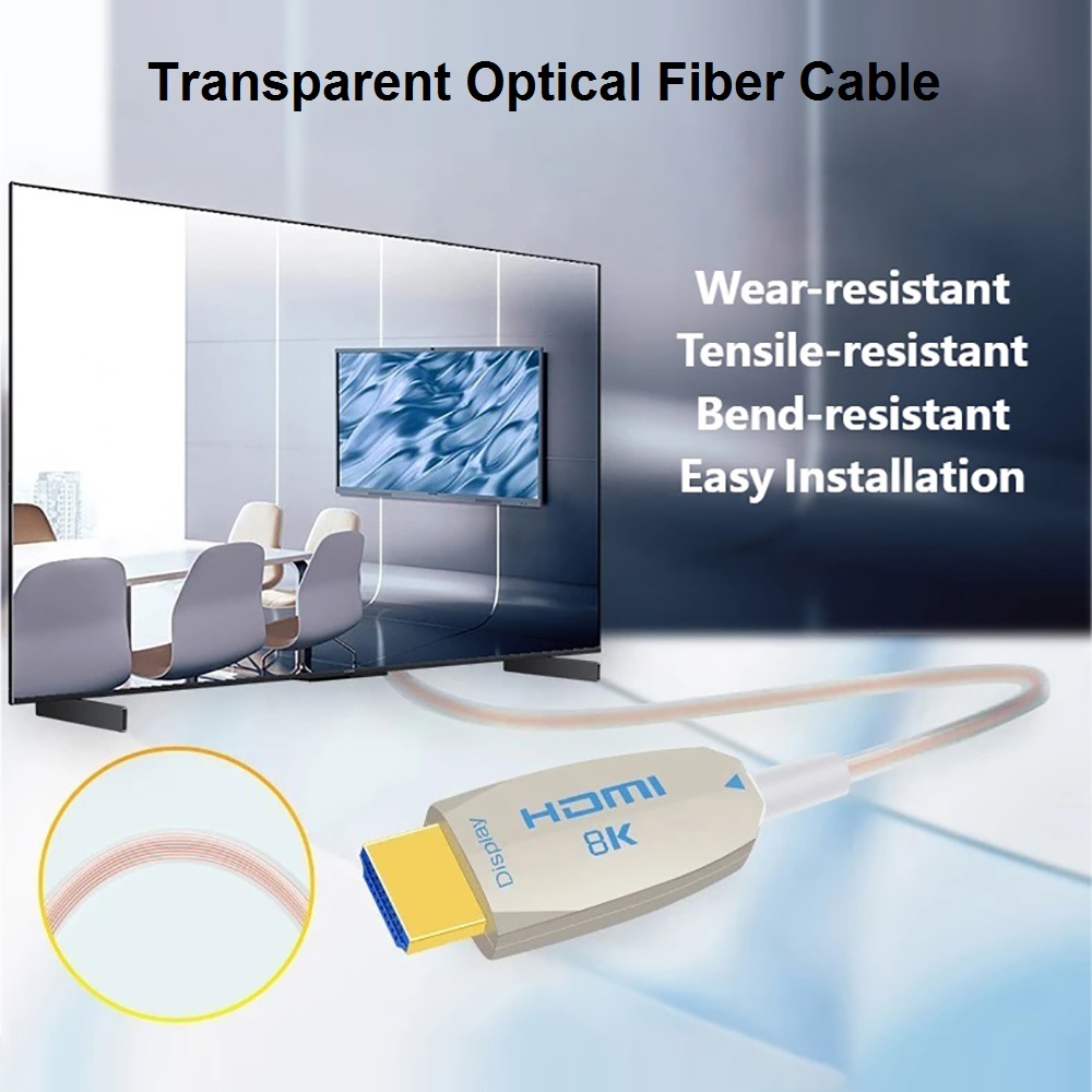 Ultra Thin 8K HDMI 2.1 Fiber O - Mdi Cable review and price