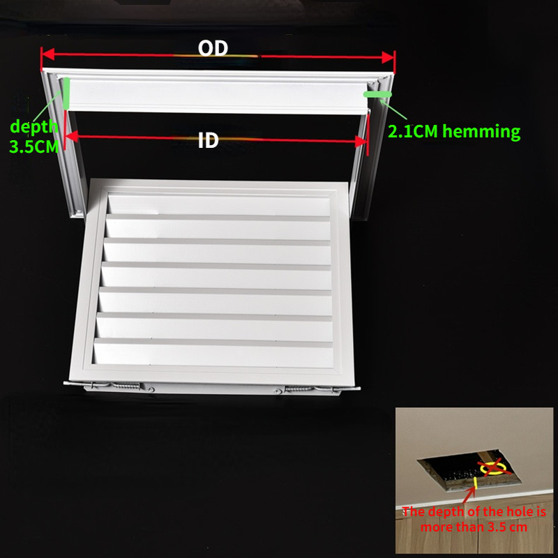 Aluminum alloy exhaust shutter - Ventilation Grille Aluminum review and price