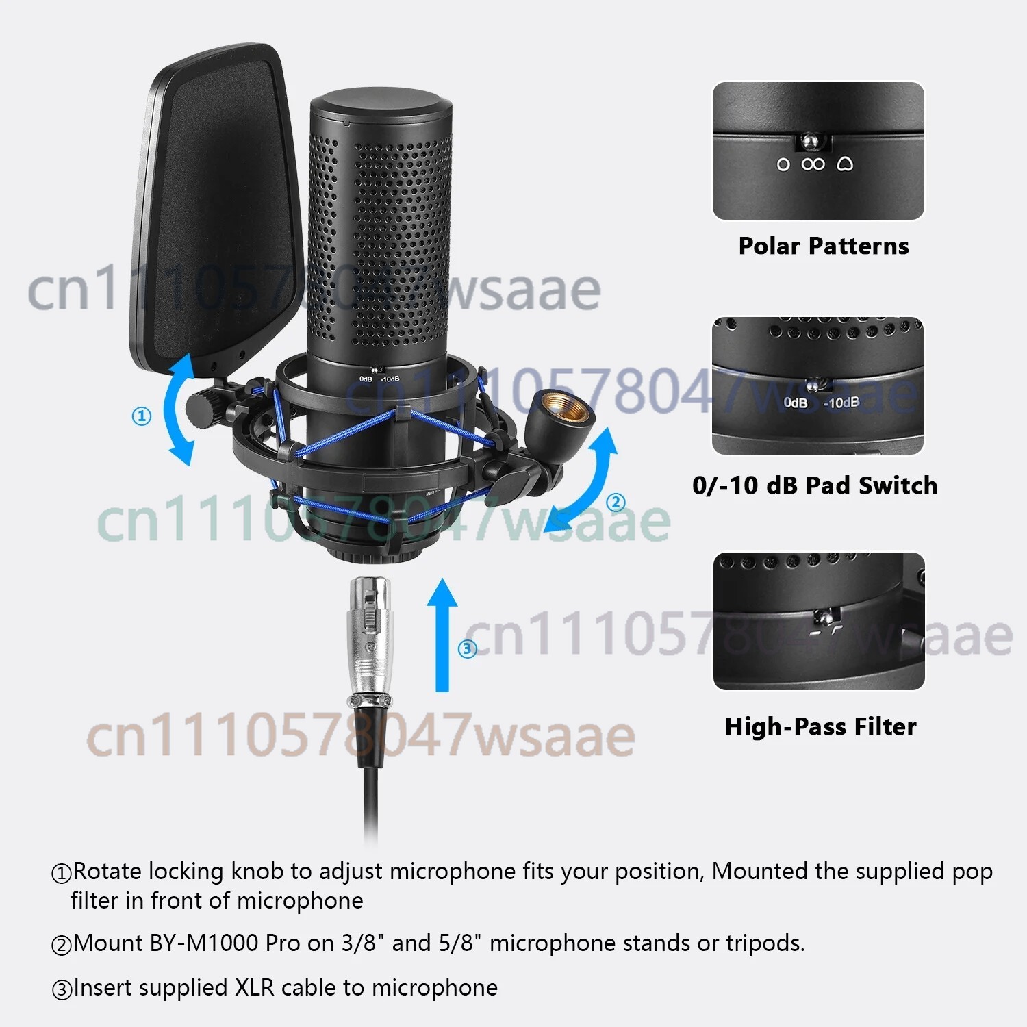For BOYA BY-M1000 PRO Large Di - Condenser Microphone Kit review and price