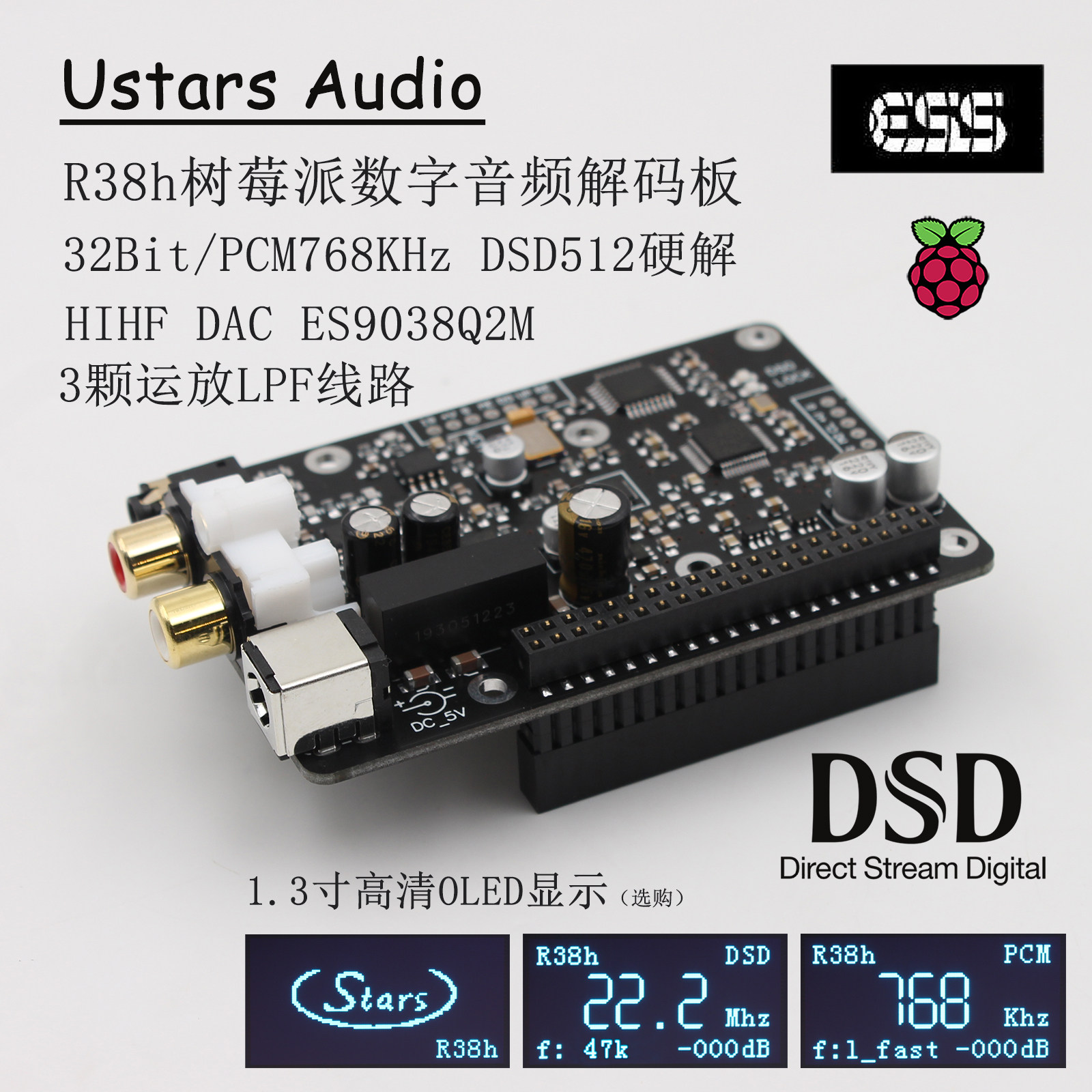 R38h Raspberry Pi, Expansion B - Dac Board review and price