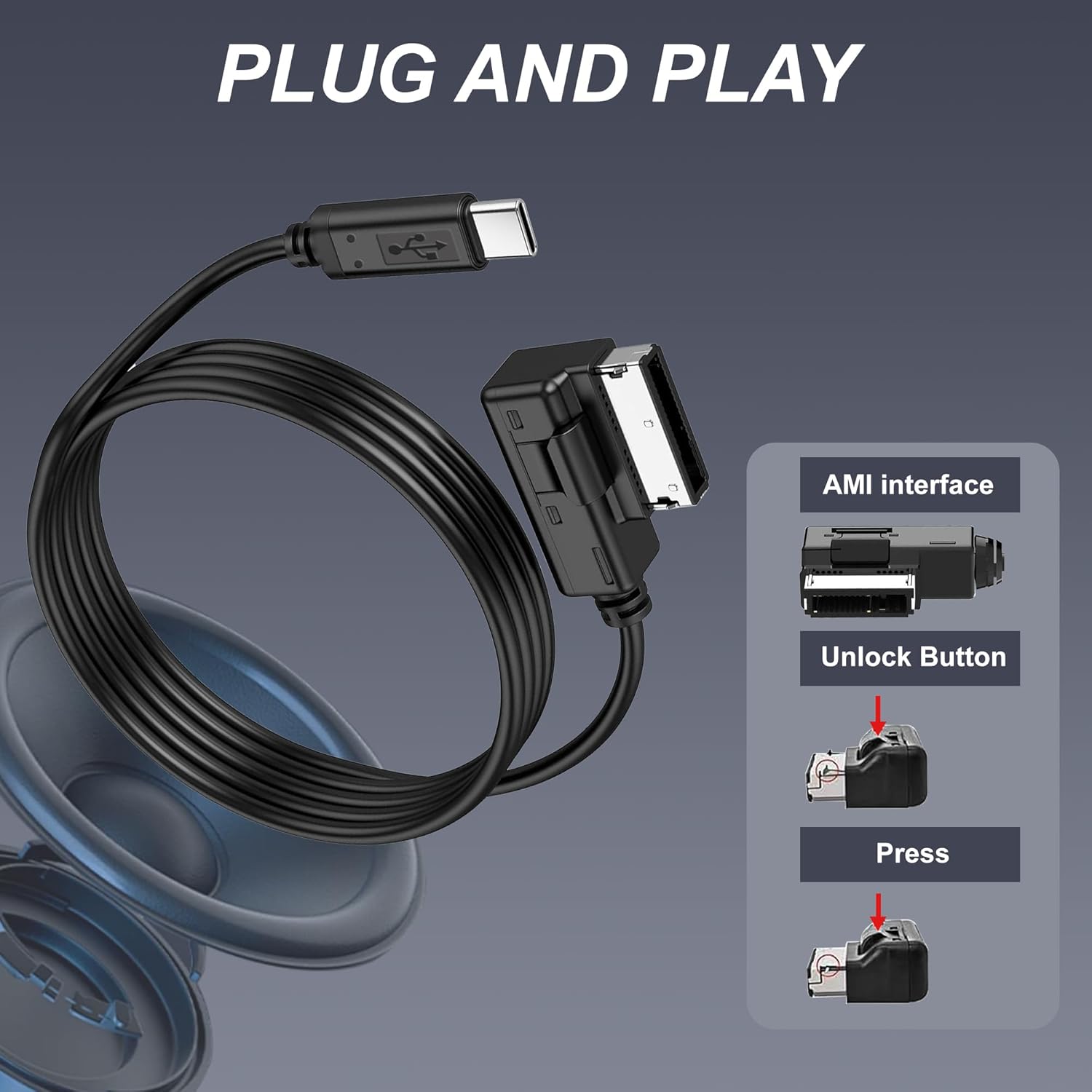 USB-C to AMI MMI Aux Cable for - Mdi Cable review and price